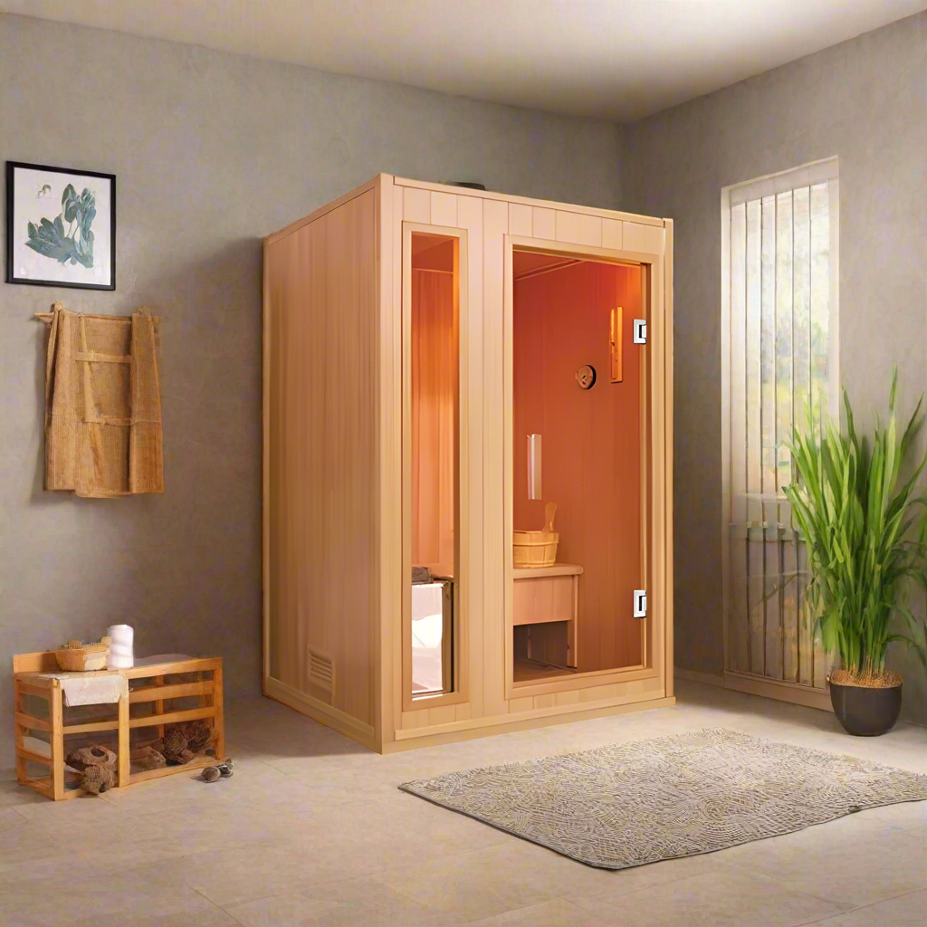 Sunray Saunas Sunray Southport 3-Person Indoor Traditional Sauna Single Bench