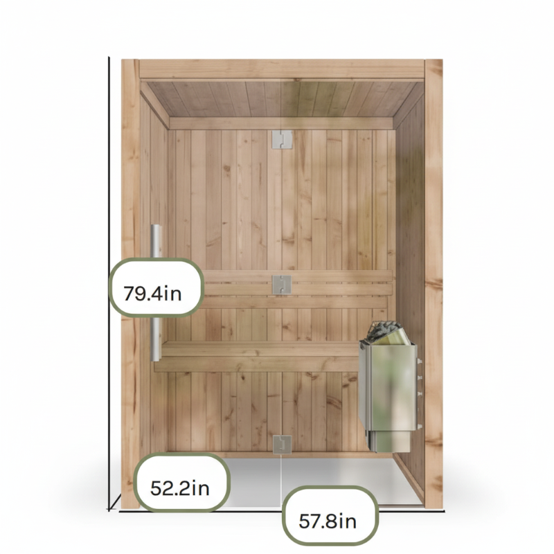 Almost Heaven Saunas Almost Heaven Spectacle 2 Person Vision Series Indoor Sauna