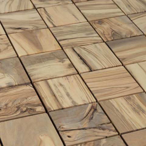 EmotionWood Accessories EmotionWood Square 70 Olive Decorative Sauna Wall Panel, 17.13" x 17.13"