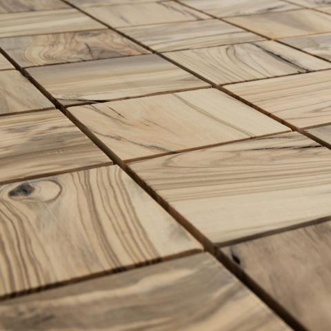 EmotionWood Accessories EmotionWood Square 70 Olive Decorative Sauna Wall Panel, 17.13" x 17.13"