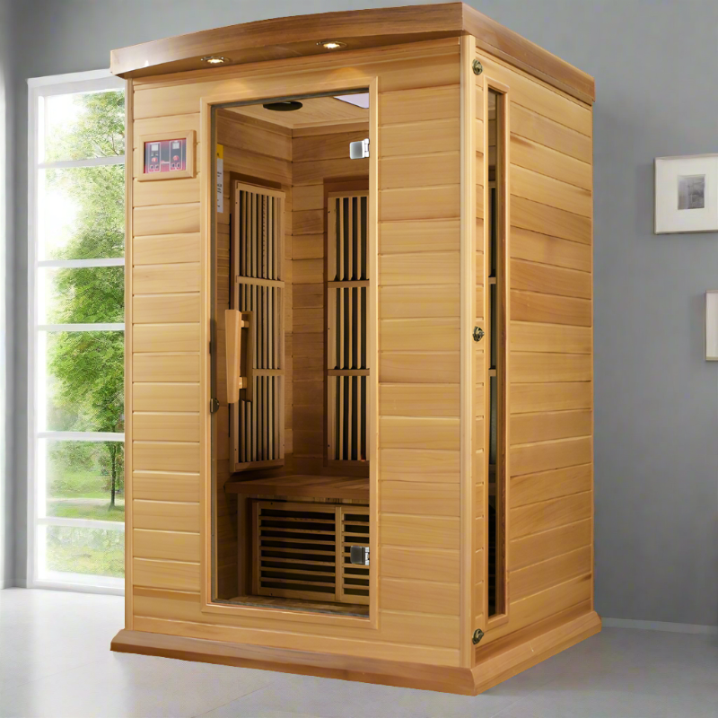 Golden Designs Saunas Golden Designs Maxxus 2 Person Near Zero EMF FAR IR Sauna (MX-K206-01-ZF HEM)
