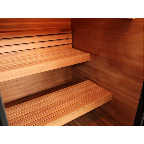 Sunray Saunas Sunray Cayman 4-Person Double Bench Outdoor Traditional Sauna
