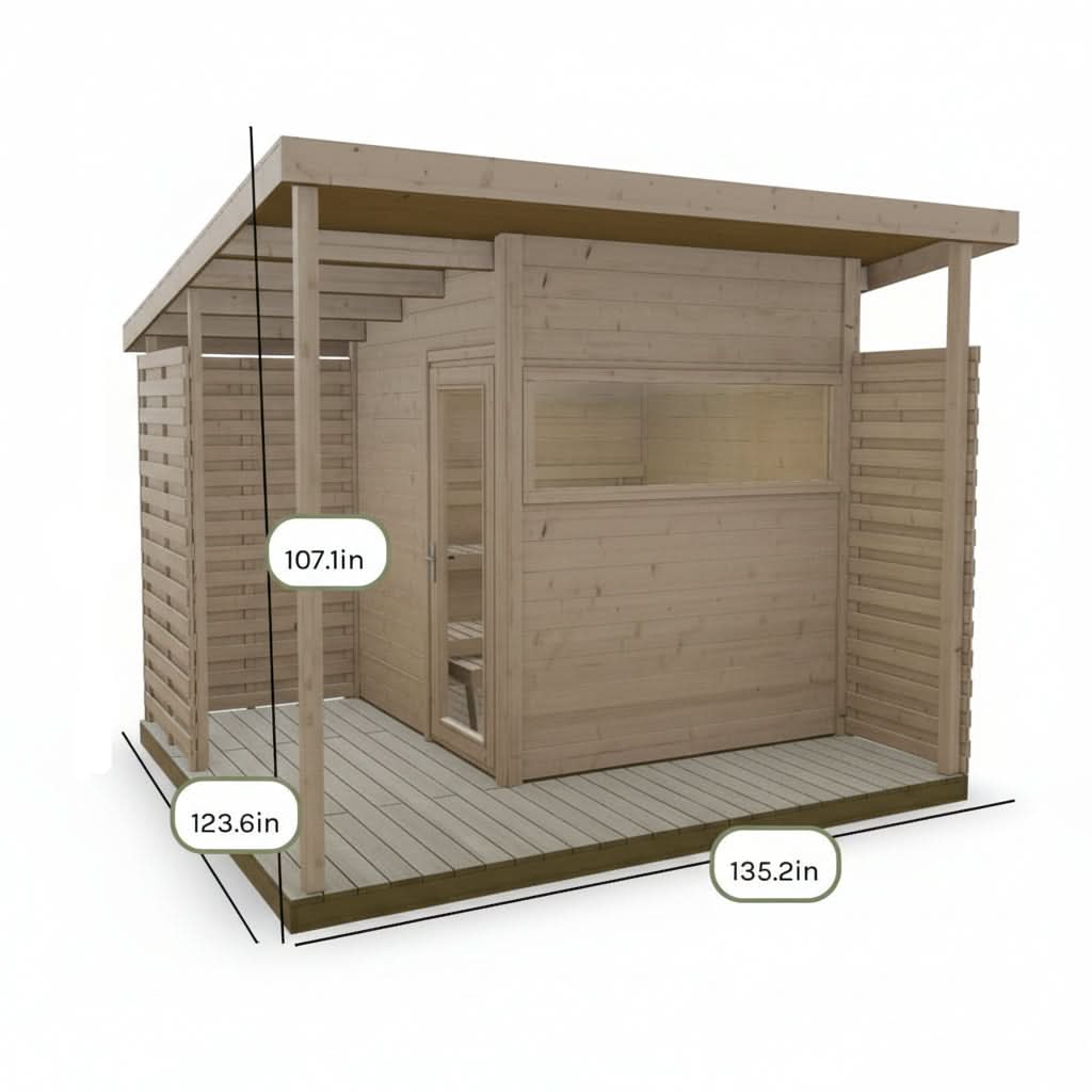 Almost Heaven Saunas Almost Heaven Timberline 6 Person Cabin Sauna
