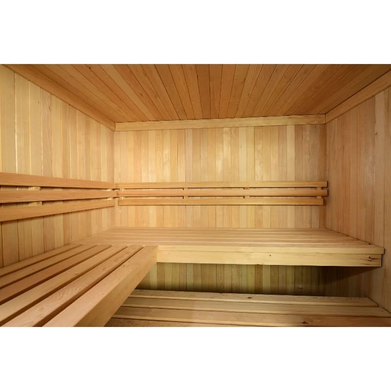 Almost Heaven Saunas HemFir | Natural Almost Heaven Titan 6 Person Vision Series Indoor Sauna