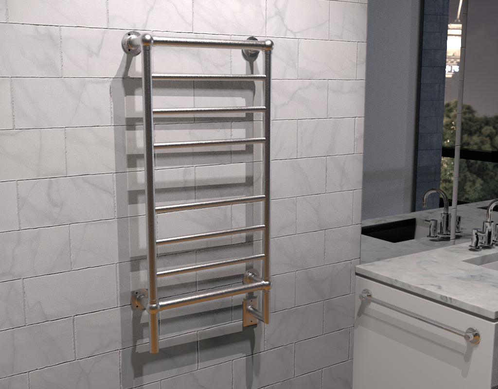 Amba Traditional Model T-2040 8 Bar Hardwired Towel Warmer - My Sauna World