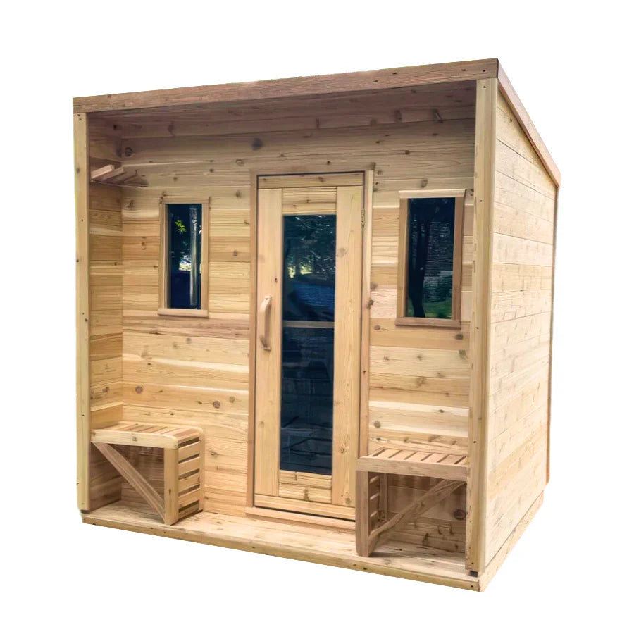 True North Saunas Saunas True North Canadian Made 5 Person Outdoor Traditional Cabin Sauna