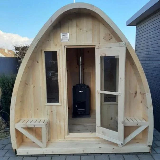 True North Saunas Saunas True North Canadian Made 4-8 Person Outdoor Traditional Large Pod Sauna