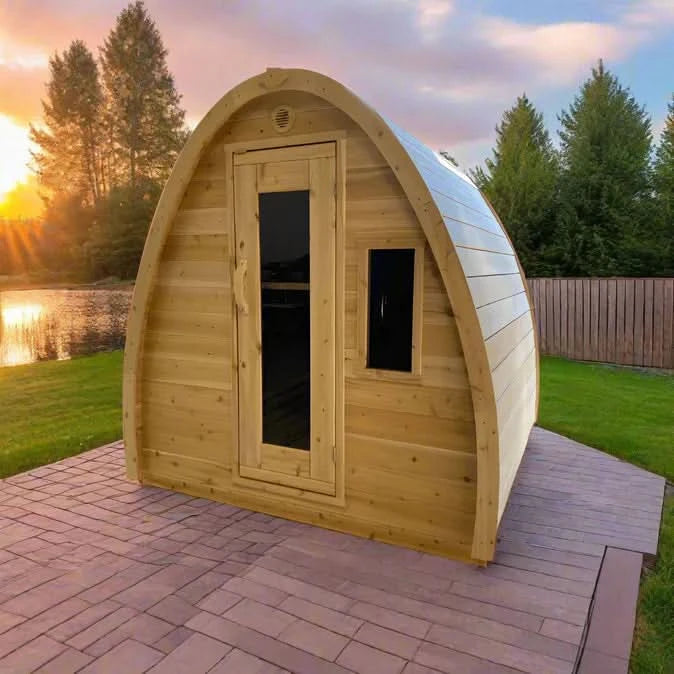 True North Saunas Saunas True North Canadian Made 4-8 Person Outdoor Traditional Large Pod Sauna