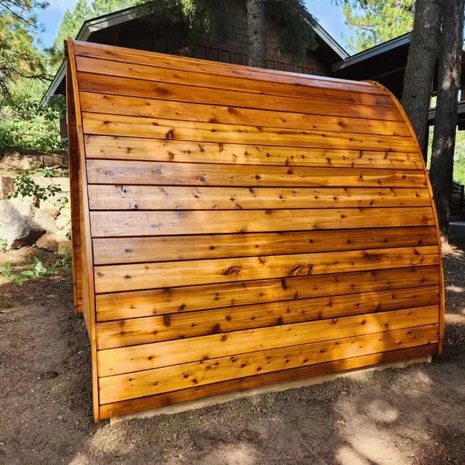 True North Saunas Saunas True North Canadian Made 4-8 Person Outdoor Traditional Tiny Pod Sauna