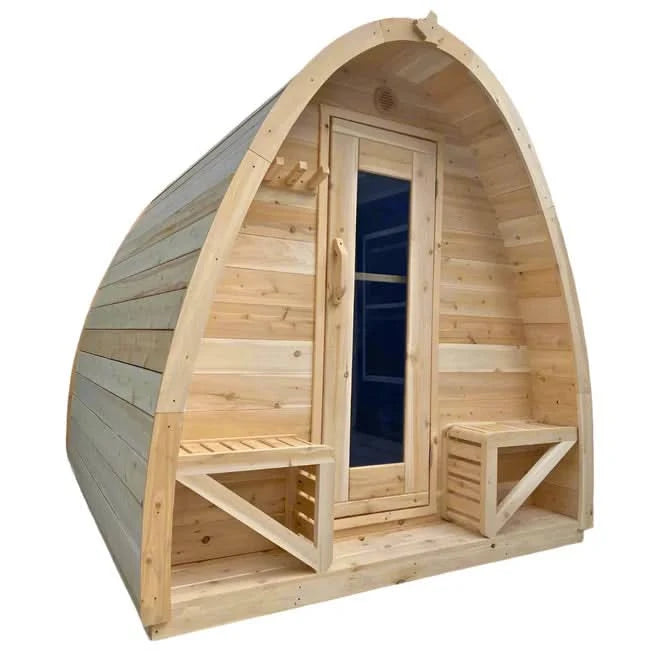 True North Saunas Saunas True North Canadian Made 4-8 Person Outdoor Traditional Tiny Pod Sauna