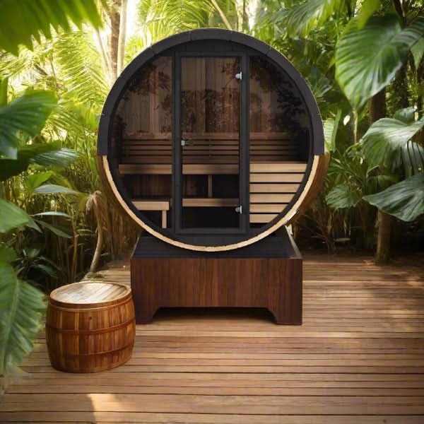 SaunaLife Saunas SaunaLife Model EE6G 4 Person Sauna Barrel