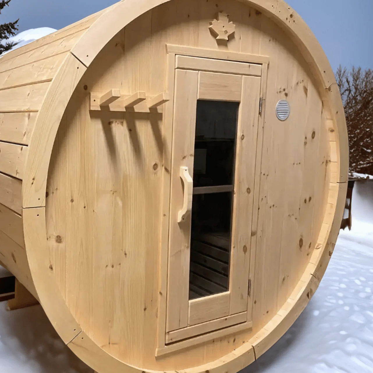 True North Saunas Saunas True North Canadian Made 8 Person 10' Long Outdoor Traditional Barrel Sauna