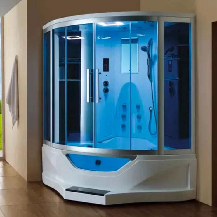 Mesa Showers Mesa Steam Showers 702A Steam Shower Tub Combo - 61" x 61" x 89"