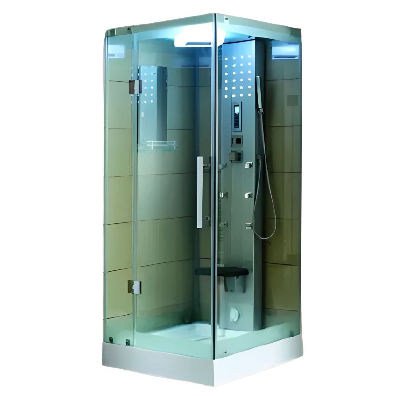 Mesa Showers Mesa WS-301 1 Person Walk-In Steam Shower - 36"L x 36"W x 85"H