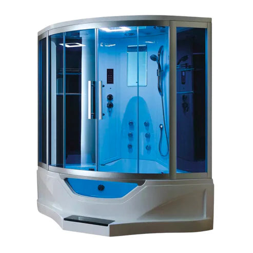 Mesa Showers Mesa Steam Showers 702A Steam Shower Tub Combo - 61" x 61" x 89"