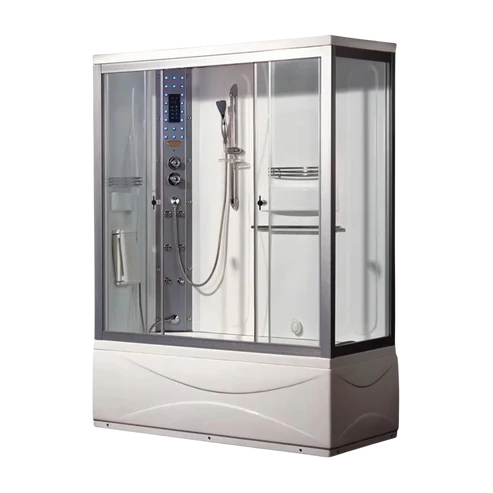 Mesa Showers Mesa WS-905 1 Person Walk-In Steam Shower with Jetted Tub - 60"L x 33"W x 85"H