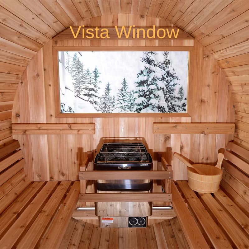 Almost Heaven Saunas Almost Heaven Salem 2 Person Standard Barrel Sauna