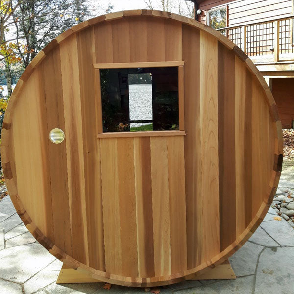 Dundalk LeisureCraft Saunas Dundalk LeisureCraft Knotty Cedar Barrel Sauna