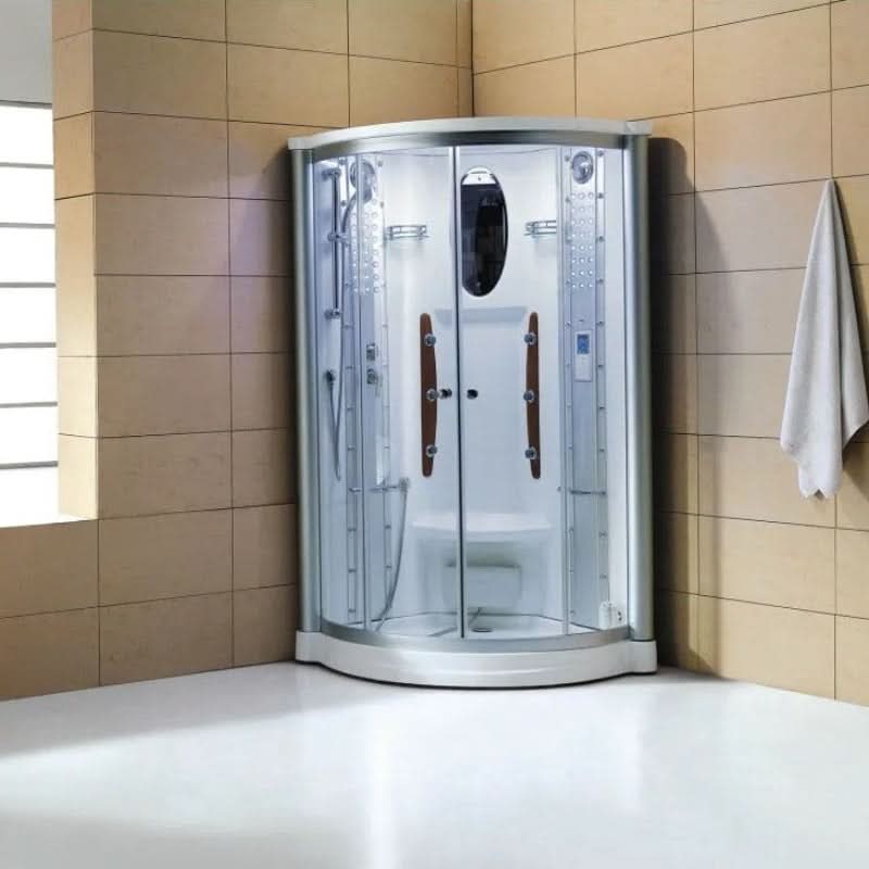 Mesa Showers Mesa WS-801A 1 Person Corner Steam Shower - 42"L x 42"W x 85"H