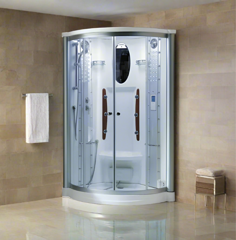 Mesa Showers Mesa WS-801A 1 Person Corner Steam Shower - 42"L x 42"W x 85"H