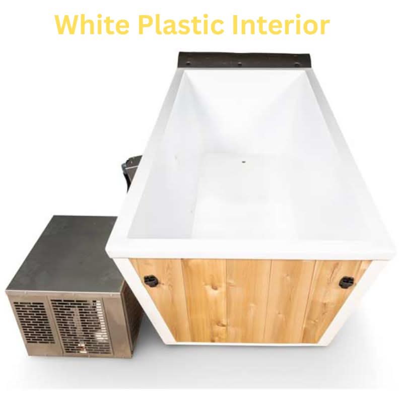 Dundalk LeisureCraft Cold Plunge Tubs Dundalk LeisureCraft The Glacier Cold Plunge Tub - Clear Red Cedar