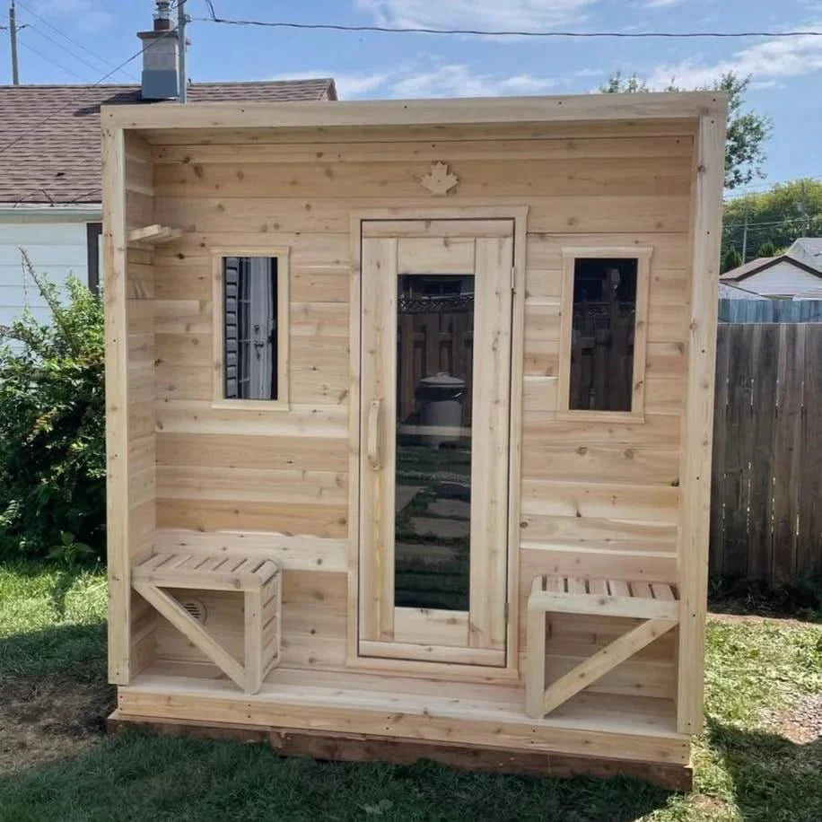 True North Saunas Saunas True North Canadian Made 5 Person Outdoor Traditional Cabin Sauna