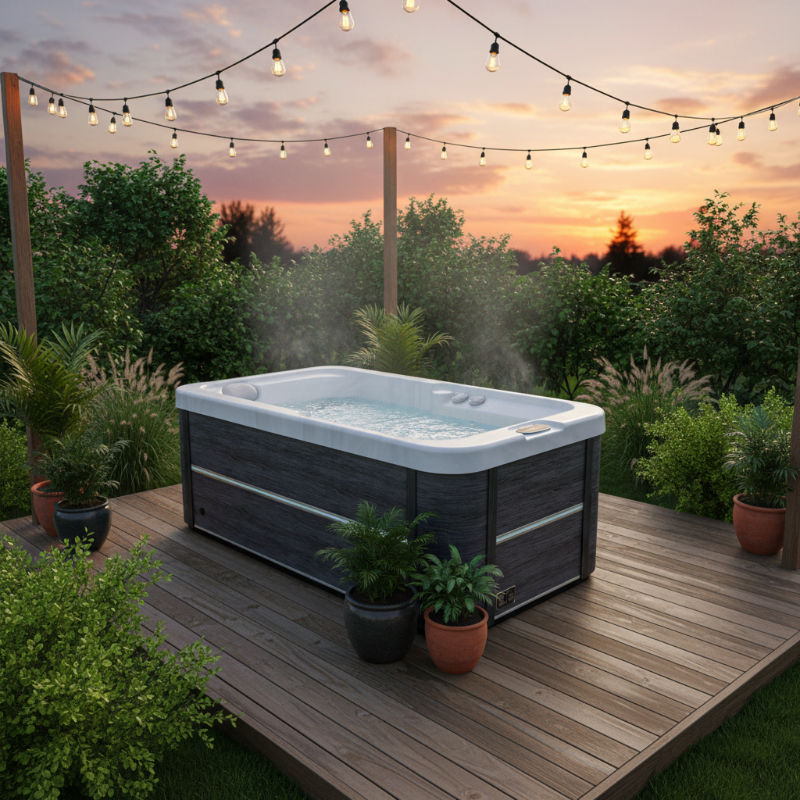 Luxury Spas Lacey 1 Person 120V/240V Hybrid Plug N Play Hot Tub