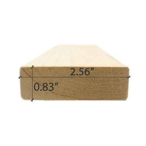 Prosaunas Alder 1x3 S4SEE SHP Bench Material