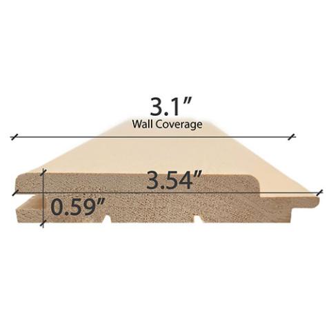 Prosaunas Alder 1x4 T&G STP Wall Cladding
