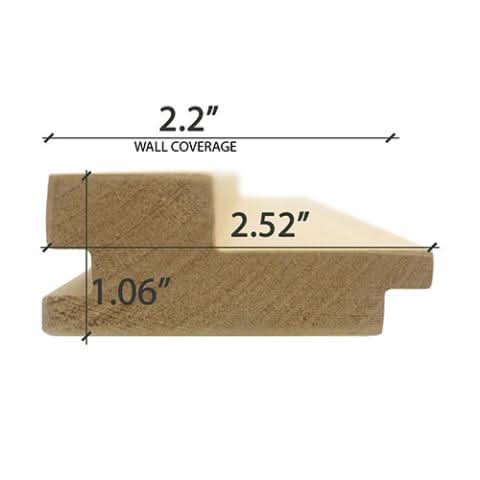 ProSaunas Accessories Prosaunas Alder Grace 2x3 T&G Wall Cladding