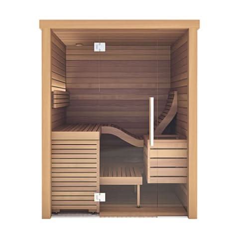 Auroom Saunas Auroom Baia Glass 2 person Indoor Sauna - Thermo-Aspen