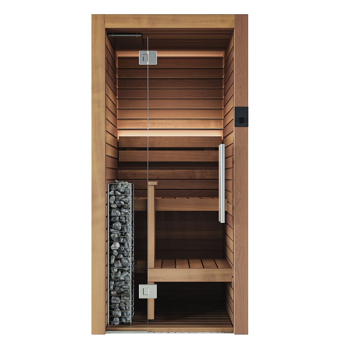 Auroom Saunas Auroom Cala Glass Mini Sauna Kit -Thermo-Aspen