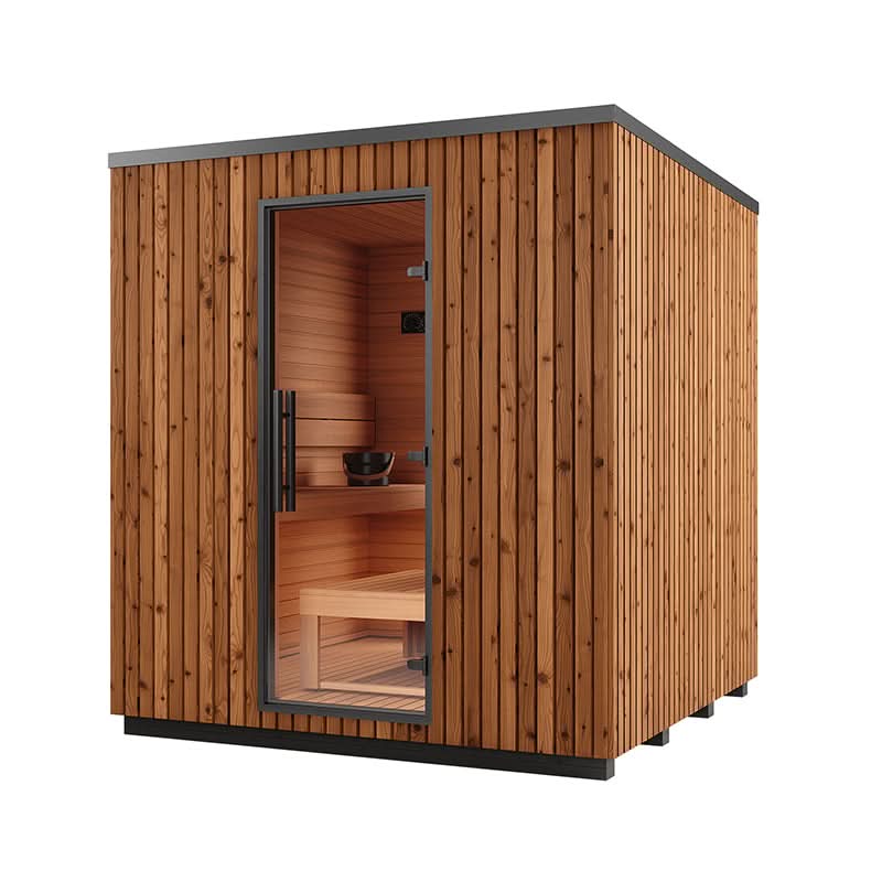 Auroom Saunas Auroom Garda 6 Person Modular Outdoor Cabin Sauna - Thermo-Pine