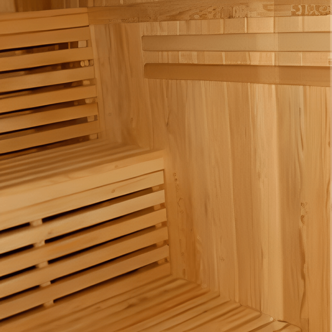 Sunray Saunas Sunray Tiburon 4-Person Indoor Traditional Sauna Double Bench