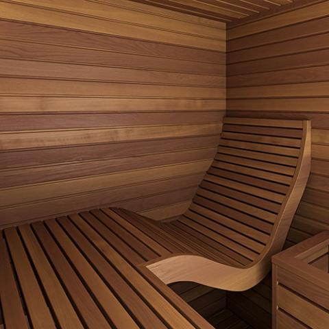 Auroom Saunas Auroom Baia Glass 2 person Indoor Sauna - Thermo-Aspen
