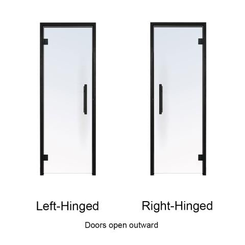 ProSaunas Accessories Prosaunas Black Alder Frame Tinted Glass Sauna Door 24x81