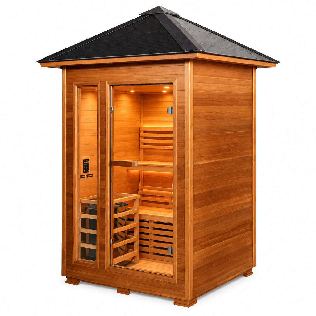 Sunray Saunas Sunray Bristow 2 Person Outdoor Traditional Sauna