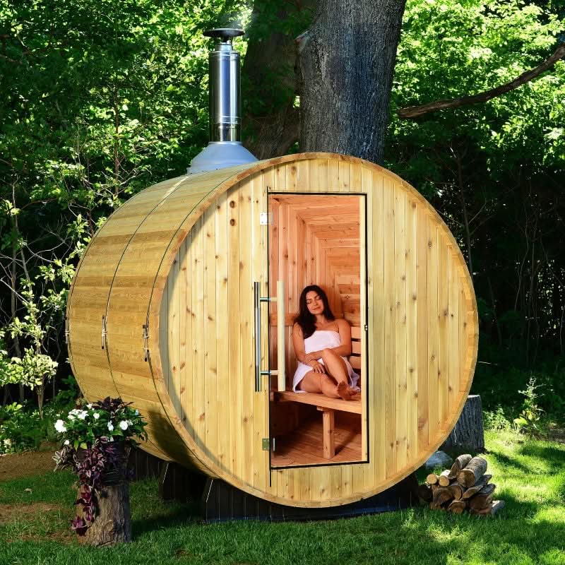 Almost Heaven Saunas Almost Heaven Seneca 6 Person Outdoor Sauna