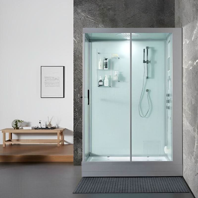 Maya Bath Showers Maya Bath Anzio Platinum Freestanding Steam Shower