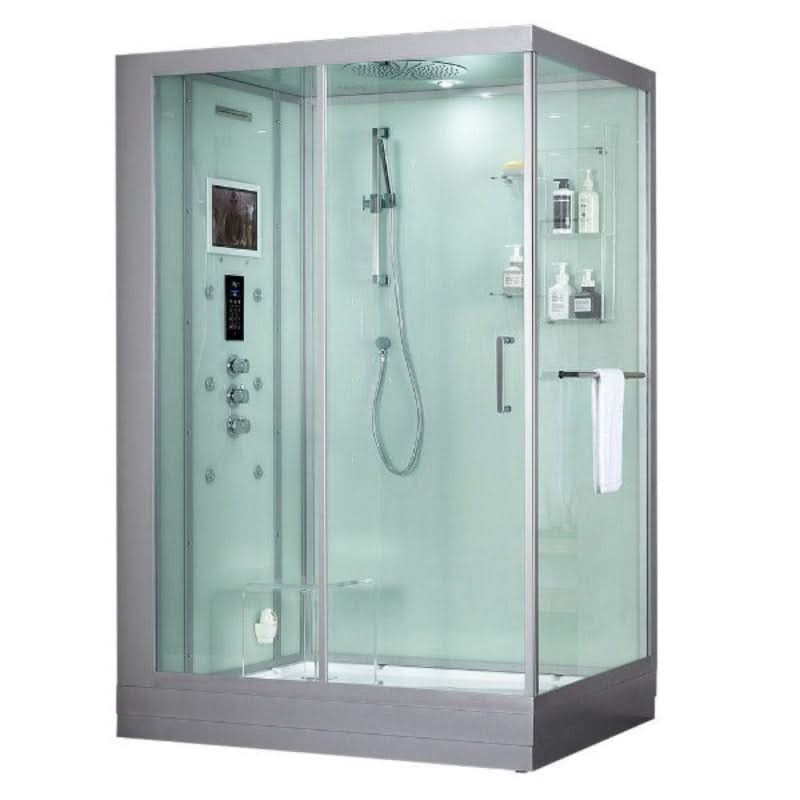Maya Bath Showers Maya Bath Anzio Platinum Freestanding Steam Shower