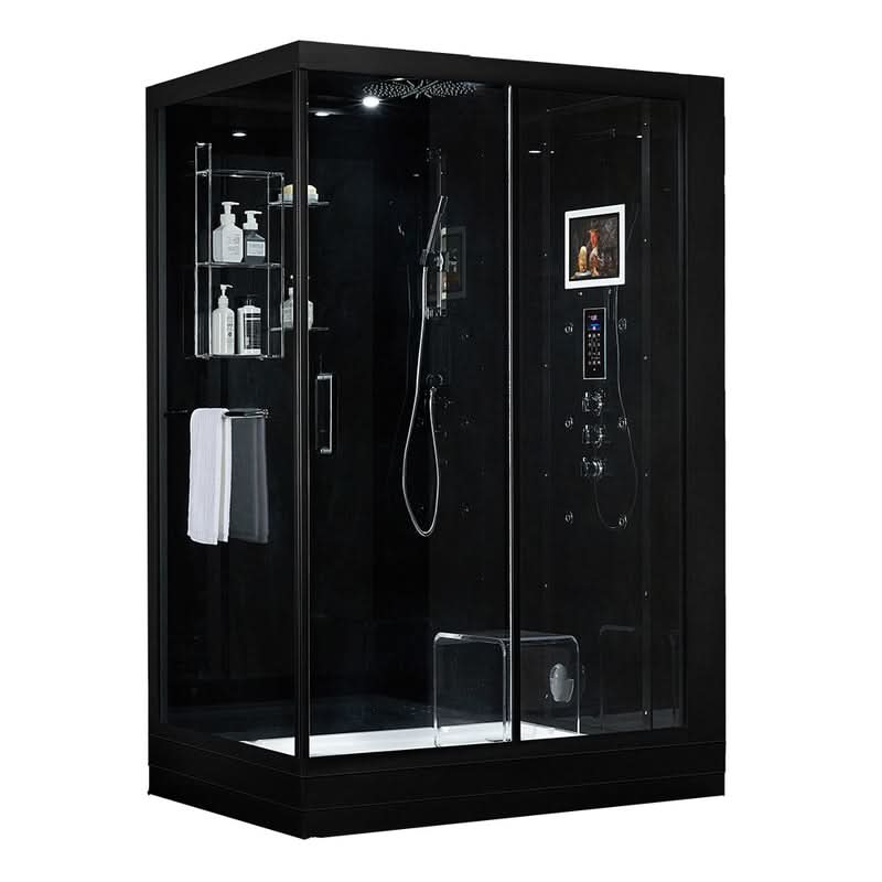 Maya Bath Showers Maya Bath Anzio Platinum Freestanding Steam Shower