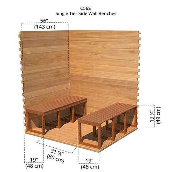 Dundalk LeisureCraft Saunas Dundalk LeisureCraft Knotty Cedar Outdoor Cabin Sauna