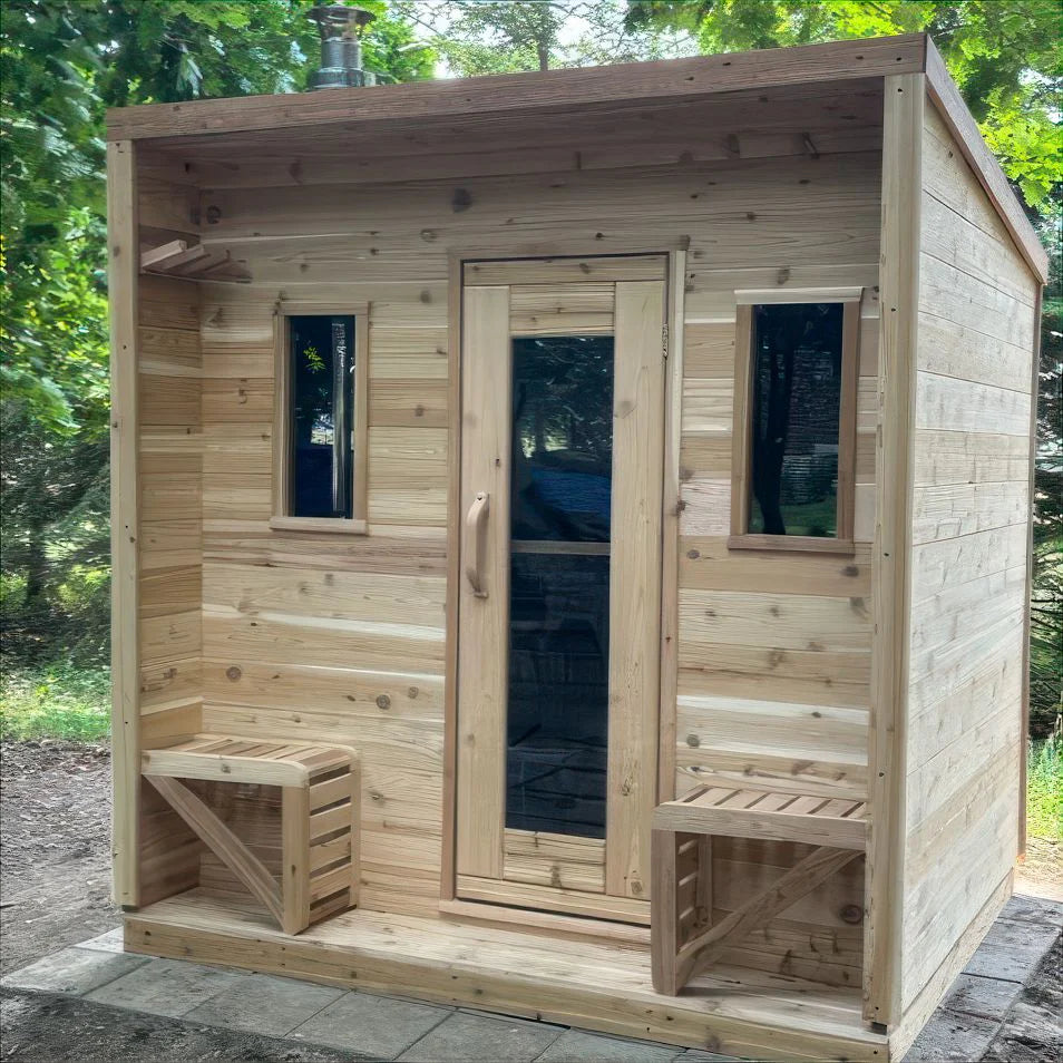 True North Saunas Saunas True North Canadian Made 5 Person Outdoor Traditional Cabin Sauna