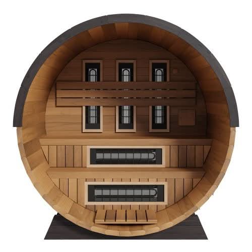 Finnmark Saunas Finnmark 4 Person FD-6 Cedar Traditional-Infrared Barrel Sauna