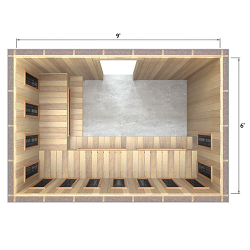 Finnmark Accessories Finnmark Spectrum Plus 6' x 9' Infrared Heater Panel Kit