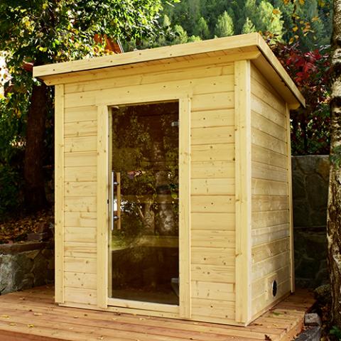 SaunaLife Saunas SaunaLife Model G2 4 Person Outdoor Home Sauna Kit
