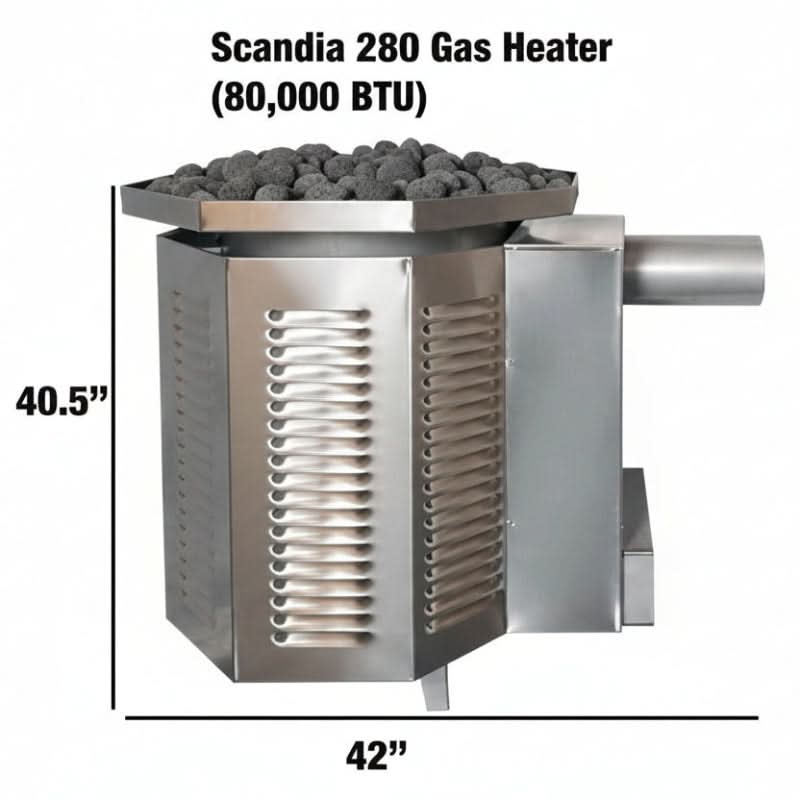 Scandia Heaters Scandia Ultra-Sauna Gas Fired Heater 80,000 BTUs