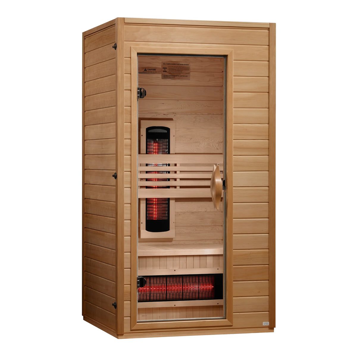 Golden Designs Saunas Golden Designs 2026 Model Dynamic "Martin" 1-2 Person Full Spectrum Near Zero EMF FAR IR Sauna (DYN-6006-03 FS)