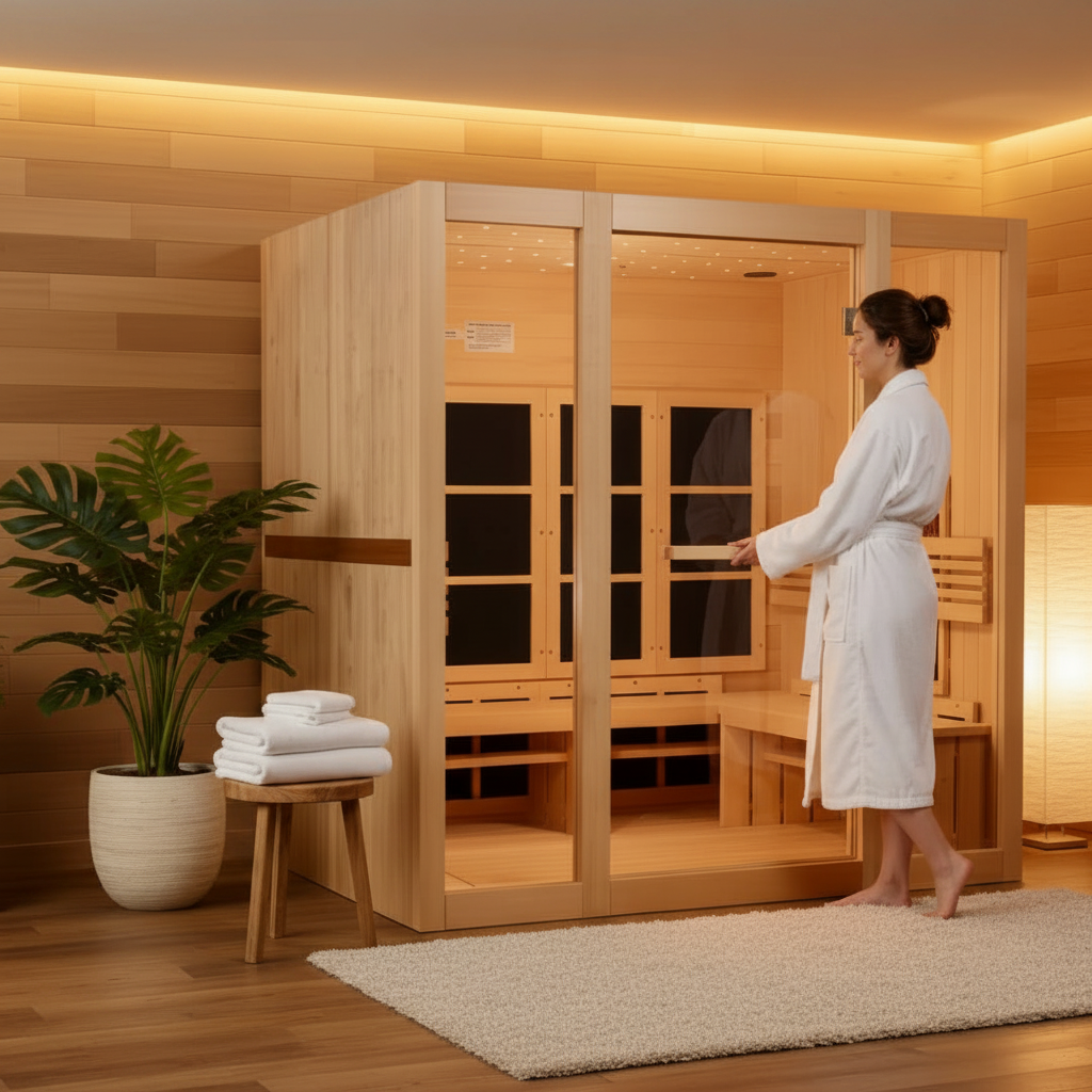Golden Designs Saunas New 2026 Model Golden Designs 8 Person Full Spectrum Near Zero EMF FAR IR Sauna (GDI-6880-03 FS)