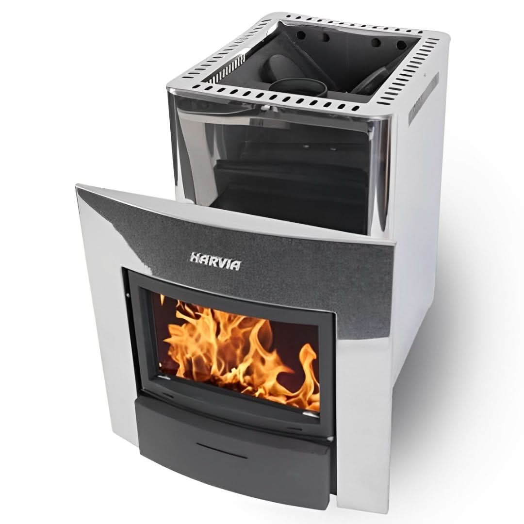 Harvia Heaters Harvia Pro 20 Duo 24.1kW Steel Wood Burning Sauna Stove